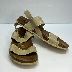 Papillio by Birkenstock, Women's Gold Sandals.
